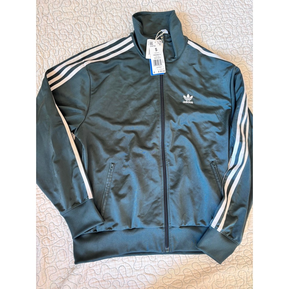 Adidas Originals Women Firebird TT Track Top Mineral Green Size Small